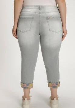 Ulla Popken AVEC IMPRIMÉ INTÉRIEUR - Jeansy Slim Fit - Gris Beige -Lindex 4c37591335bd4ff88ef13a29b8578e65