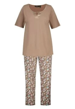Ulla Popken Piżama - Taupe -Lindex 4c757d5768d74c92aed5a1748e4c2678