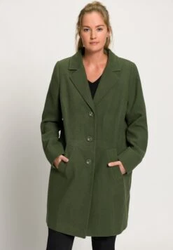 Ulla Popken Klasyczny Płaszcz - Pond Green