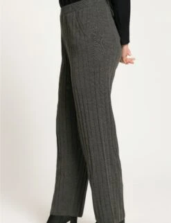 Ulla Popken Spodnie Materiałowe - Donkergrijs Melange -Lindex 4d88fe185cf44b0b9acde64b2ae2111b