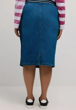 Ulla Popken Spódnica Jeansowa - Bleu Denim -Lindex 4e5ca5c3b4554878893873dad7b1476c