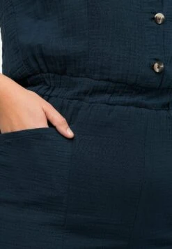 Ulla Popken 7/8-LÄNGE MUSSELIN V-AUSSCHNITT ÄRMELLOS - Kombinezon - Marine -Lindex 4f7811f0b11241fa8e301c59cc940dc7