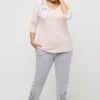 Ulla Popken Piżama - Pale Pink -Lindex 4f940824c5ca49d489d40c788a610294