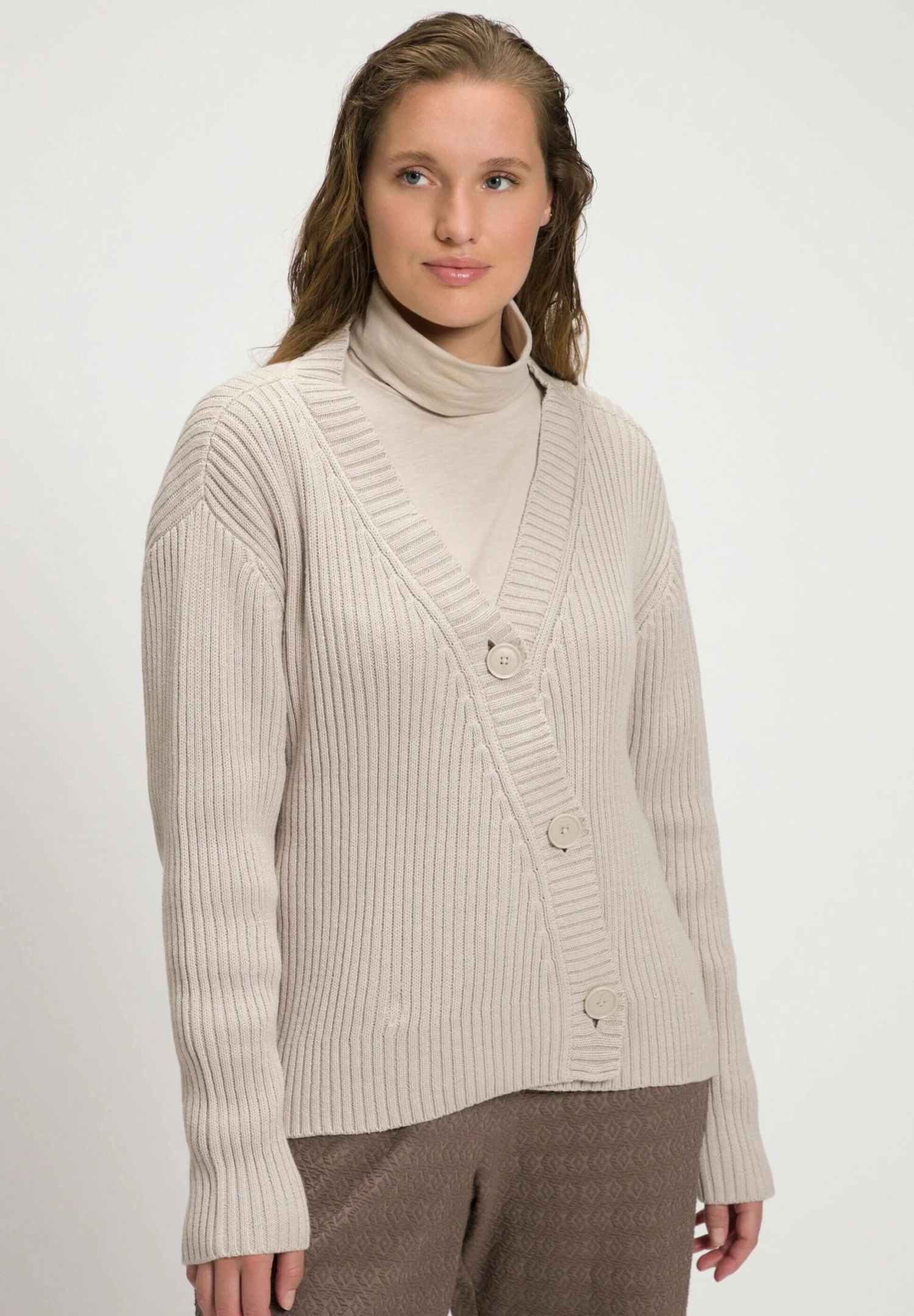 Ulla Popken Kardigan - Crème 3 Ulla Popken Kardigan - Crème