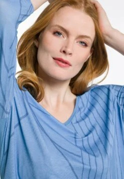 Ulla Popken Bluzka Z Długim Rękawem - Lichtblauw -Lindex 51f93a224f784e339d203f74b7d162f5