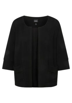 Ulla Popken MANCHES 3/4 COUPE OUVERTE - Żakiet - Noir -Lindex 534784831e544302aa3a1ac0dfbbf134