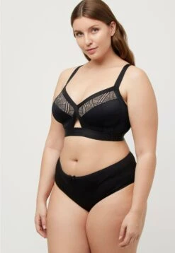 Ulla Popken Biustonosz Z Trójkątną Miseczką - Schwarz 8 Ulla Popken Biustonosz Z Trójkątną Miseczką - Schwarz -Lindex 5407db3990be4ba79cc0ce61443236c1