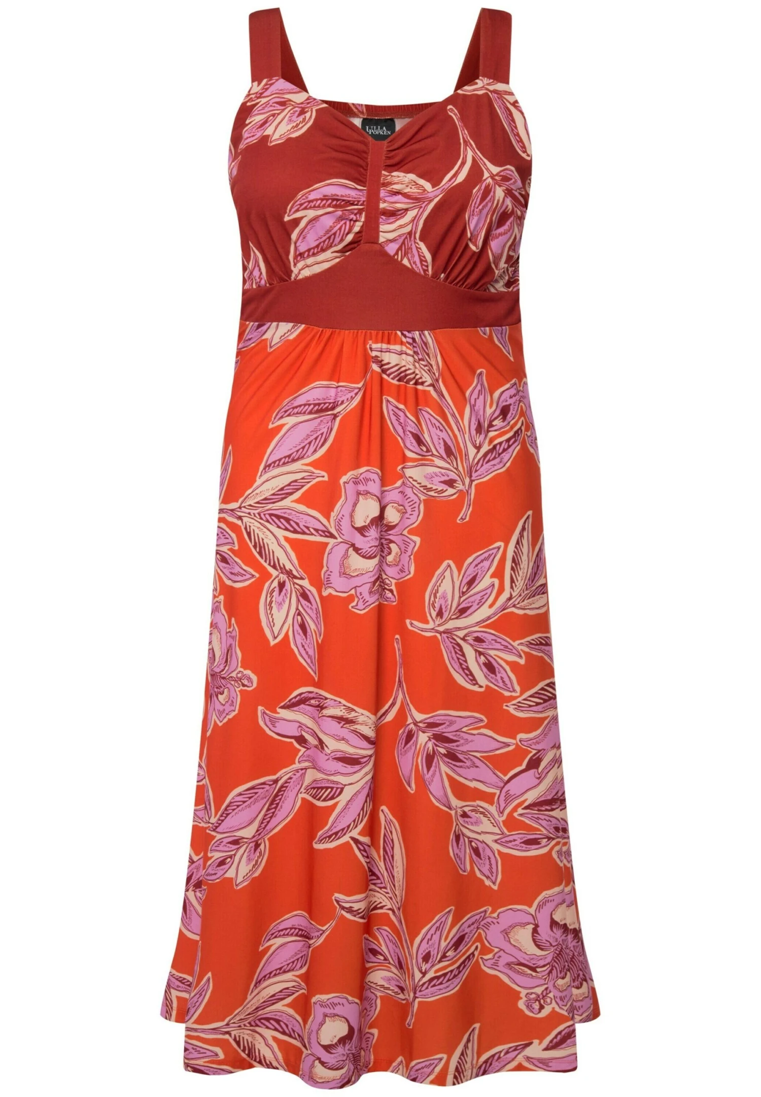 Ulla Popken Sukienka Z Dżerseju - Bright Orange 7 Ulla Popken Sukienka Z Dżerseju - Bright Orange - obrazek 5