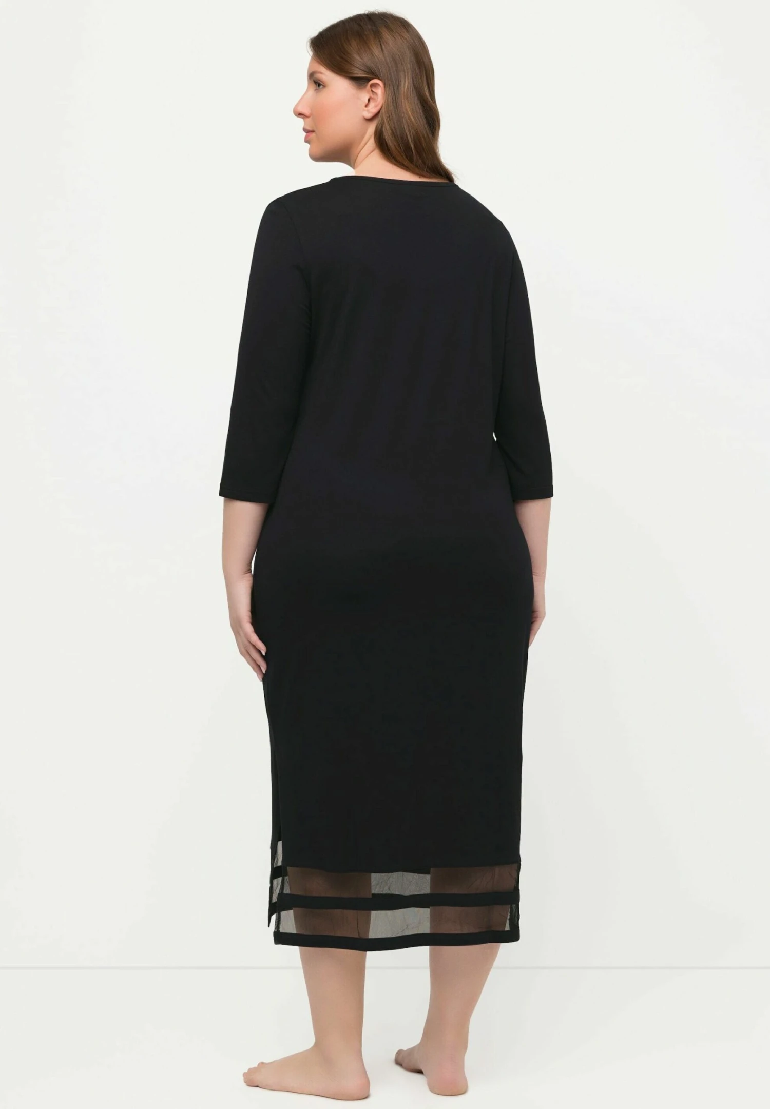 Ulla Popken Koszula Nocna - Zwart 5 Ulla Popken Koszula Nocna - Zwart - obrazek 3