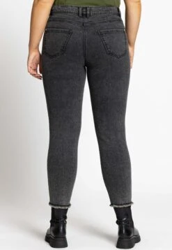 Ulla Popken Jeansy Skinny Fit - Dunkelgrau Denim -Lindex 54e48950334f46adb17fd0b237e4292e