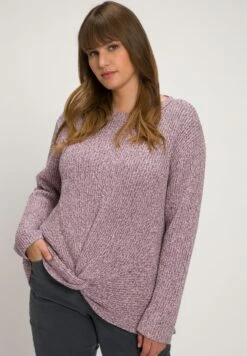 Ulla Popken LANGE MOUWEN - Sweter - Vijg