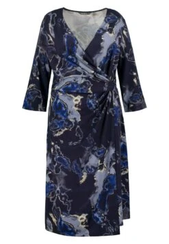 Ulla Popken Sukienka Z Dżerseju - Bleu Jean -Lindex 57f65e50d6fc4a91886d1430c3d66292