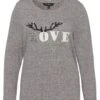 Ulla Popken LOVE - Sweter - Gris Clair Chiné