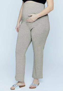 Ulla Popken Spodnie Materiałowe - Grau Melange