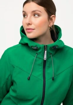 Ulla Popken Krótki Płaszcz - Vert émeraude -Lindex 5a9574f4be04495dbbd30bb0a285a58b