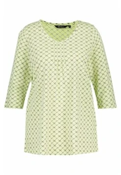 Ulla Popken Bluzka Z Długim Rękawem - Lime Green Multi -Lindex 5e74587a82ff41f2a1a36a24bc878a76