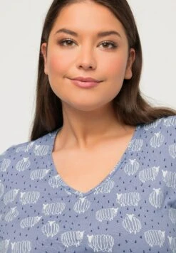 Ulla Popken Koszula Nocna - Purple Blue 9 Ulla Popken Koszula Nocna - Purple Blue -Lindex 60ca507f8df24b08819f8562beaea050