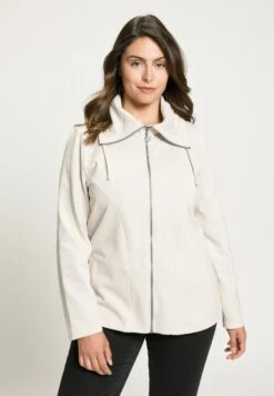 Ulla Popken Bluza Rozpinana - Graubeige -Lindex 61414ea0968140eeab816a6136021db2