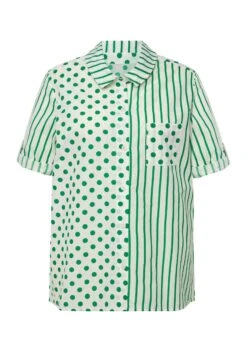 Ulla Popken Koszula - Emerald Green -Lindex 63aeb2e3735a41809eae27953b950820