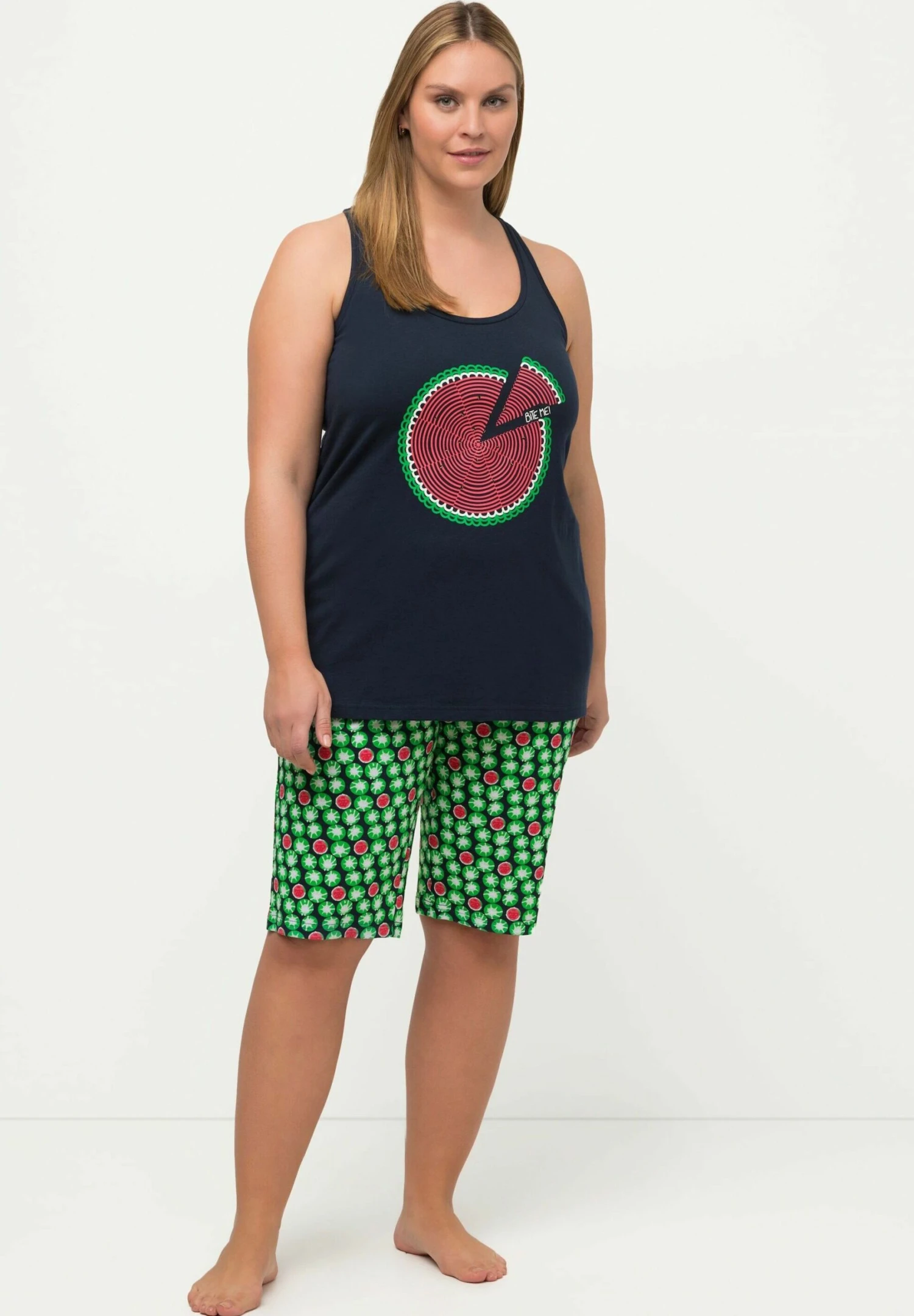 Ulla Popken Piżama - Bleu Nuit 4 Ulla Popken Piżama - Bleu Nuit - obrazek 2