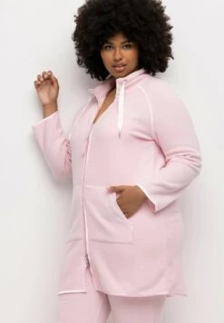 Ulla Popken 2-WEGE-ZIPPER - Krótki Płaszcz - Blasses Rosa -Lindex 63ee6d7f663b4a91b3c6b6bbcc4a8ddb