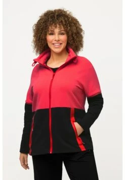 Ulla Popken Kurtka Z Polaru - Rouge Hibiscus