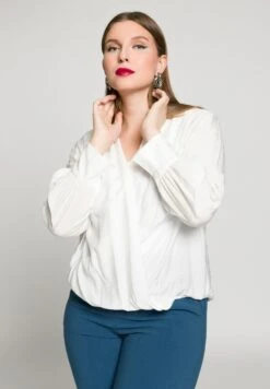 Ulla Popken Bluzka - Off White 8 Ulla Popken Bluzka - Off White -Lindex 6478828c388841e2b9f857c5482ec7cb