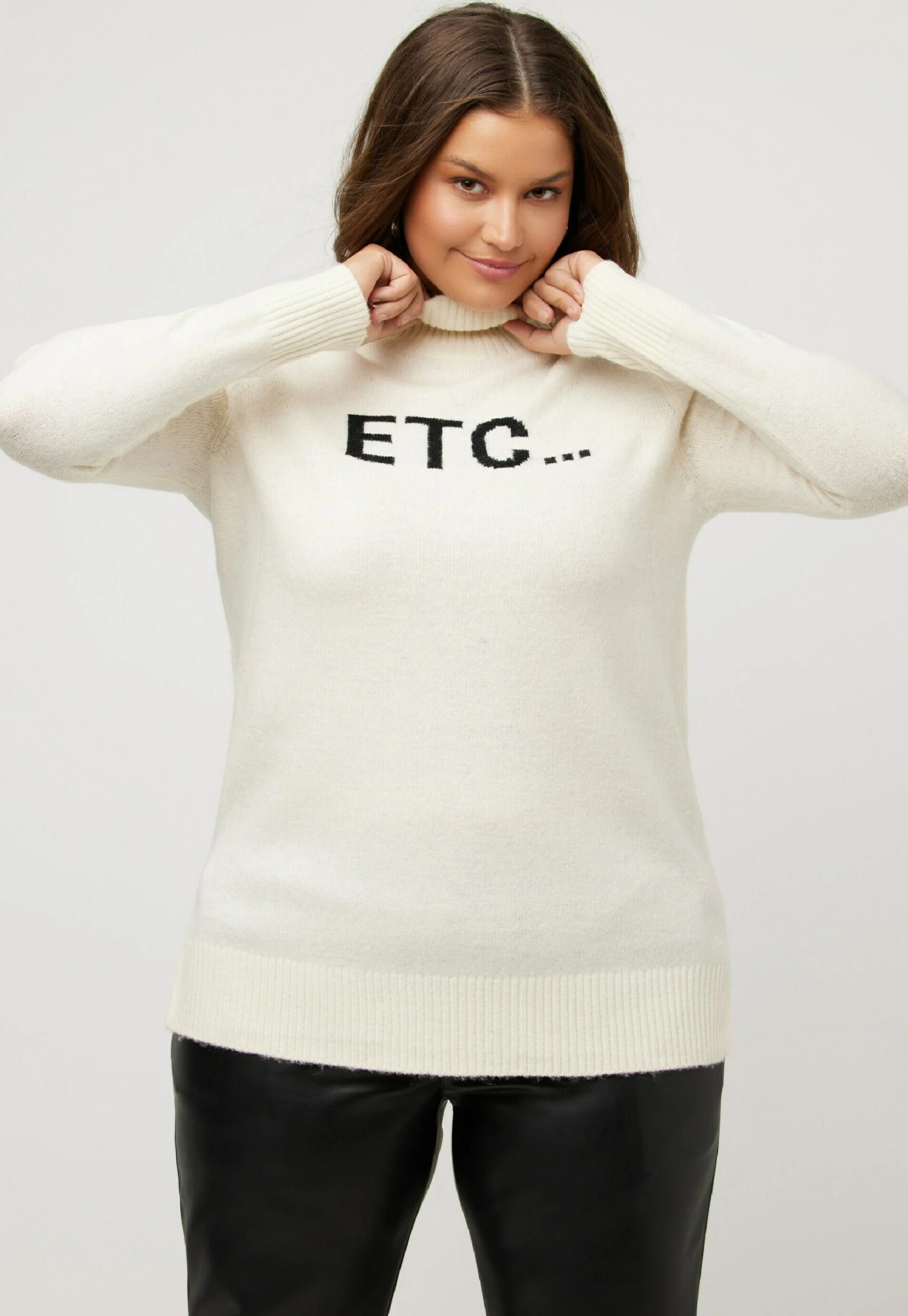 Ulla Popken Sweter - Creme 5 Ulla Popken Sweter - Creme - obrazek 3