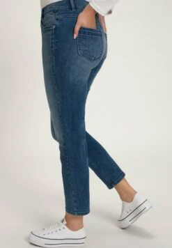 Ulla Popken SARAH - Jeansy Straight Leg - Blue -Lindex 65d5fef79897466d81b70c0eb153399f