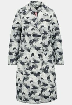 Ulla Popken Krótki Płaszcz - Stahlgrau -Lindex 6619f37b197e4b3e8682feef07fd0952