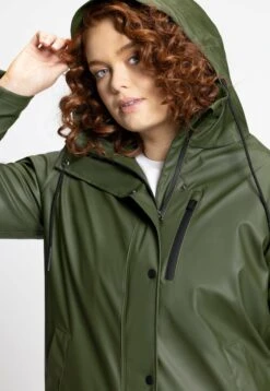 Ulla Popken Parka - Olive -Lindex 6737faedf5284e90bfd52171f8fea6f6