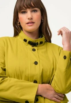 Ulla Popken Krótki Płaszcz - Pistache -Lindex 67475fbb651a4543b5353bddd2c340d4