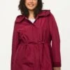 Ulla Popken Kurtka Przeciwdeszczowa - Karmijnrood -Lindex 681fc78d01b5489c92dc2b1183d17728