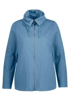 Ulla Popken Bluza Rozpinana - Petrolblau -Lindex 686a3d74c1a64149a98ce617d6542ecf