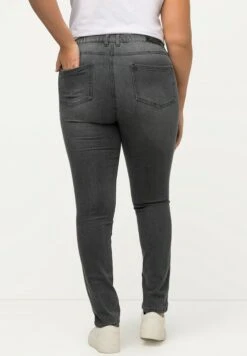 Ulla Popken GROSSE GRÖSSEN SARAH, 5-POCKET, HIG - Jeansy Slim Fit - Grey Denim -Lindex 686a4968e8904ca7bdad5630e17a5544