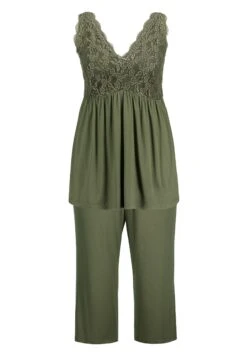 Ulla Popken Piżama - Lodengrün -Lindex 69b5ebb32fa14a12b57ebd62baaa9294