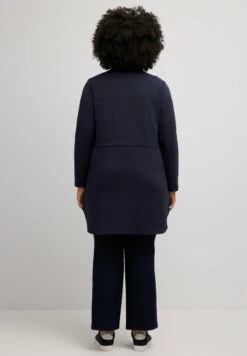 Ulla Popken Krótki Płaszcz - Dunkles Marine -Lindex 6a894954e97f47be8a2723f4f3596bc7