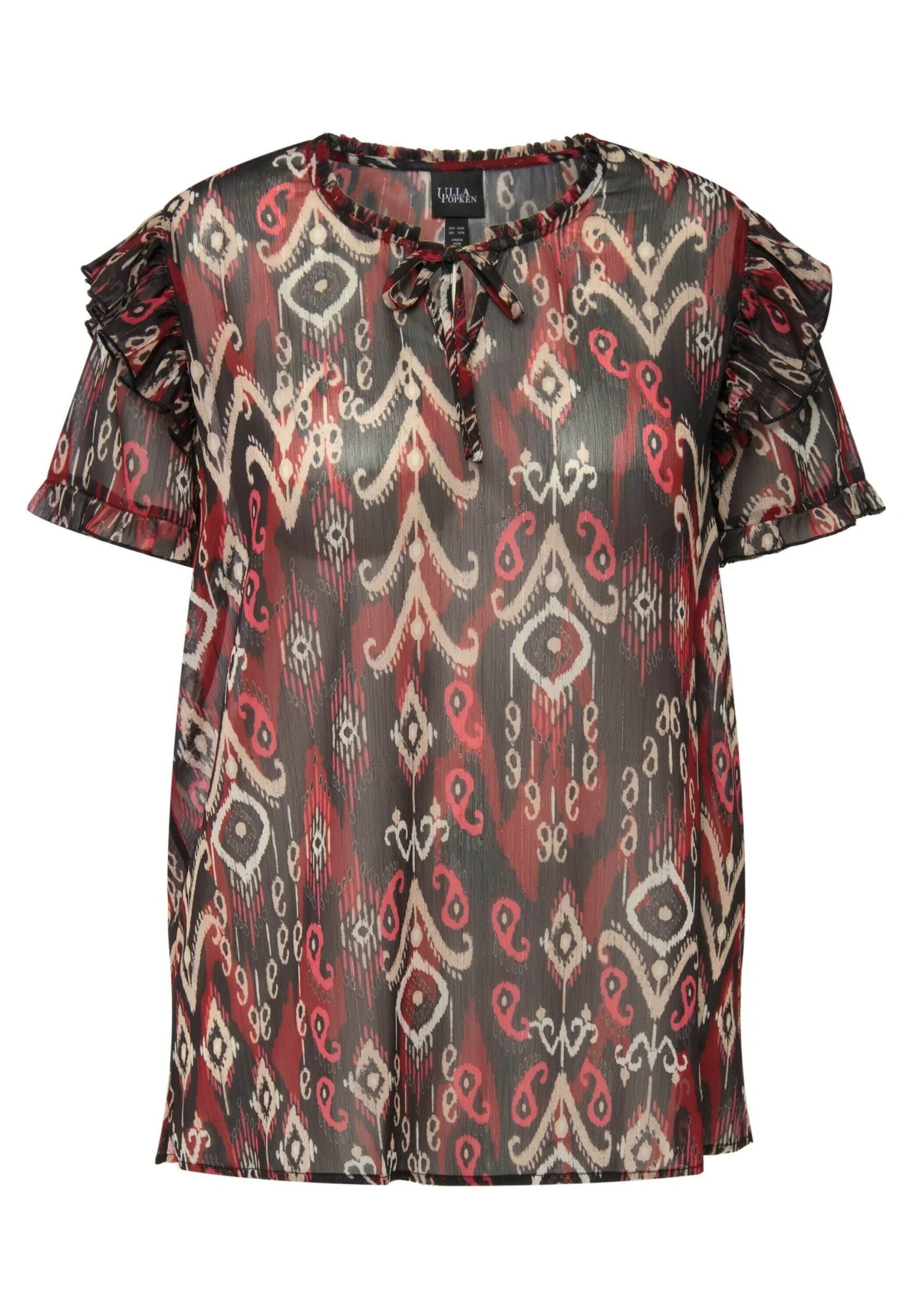 Ulla Popken Bluzka - Zwart 7 Ulla Popken Bluzka - Zwart - obrazek 5