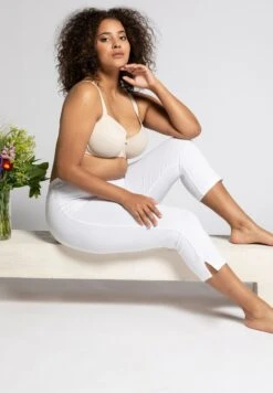 Ulla Popken GROSSE GRÖSSEN BIS 76 CAPRI KLASSISCHE 7/8 - Legginsy - Weiß -Lindex 6fdeea7f1a144d66935e5a8f8b9de3cf