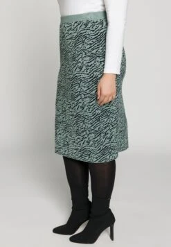 Ulla Popken Spódnica Ołówkowa - Menthe -Lindex 70dd2b642ea14277a543c624eb9c297f