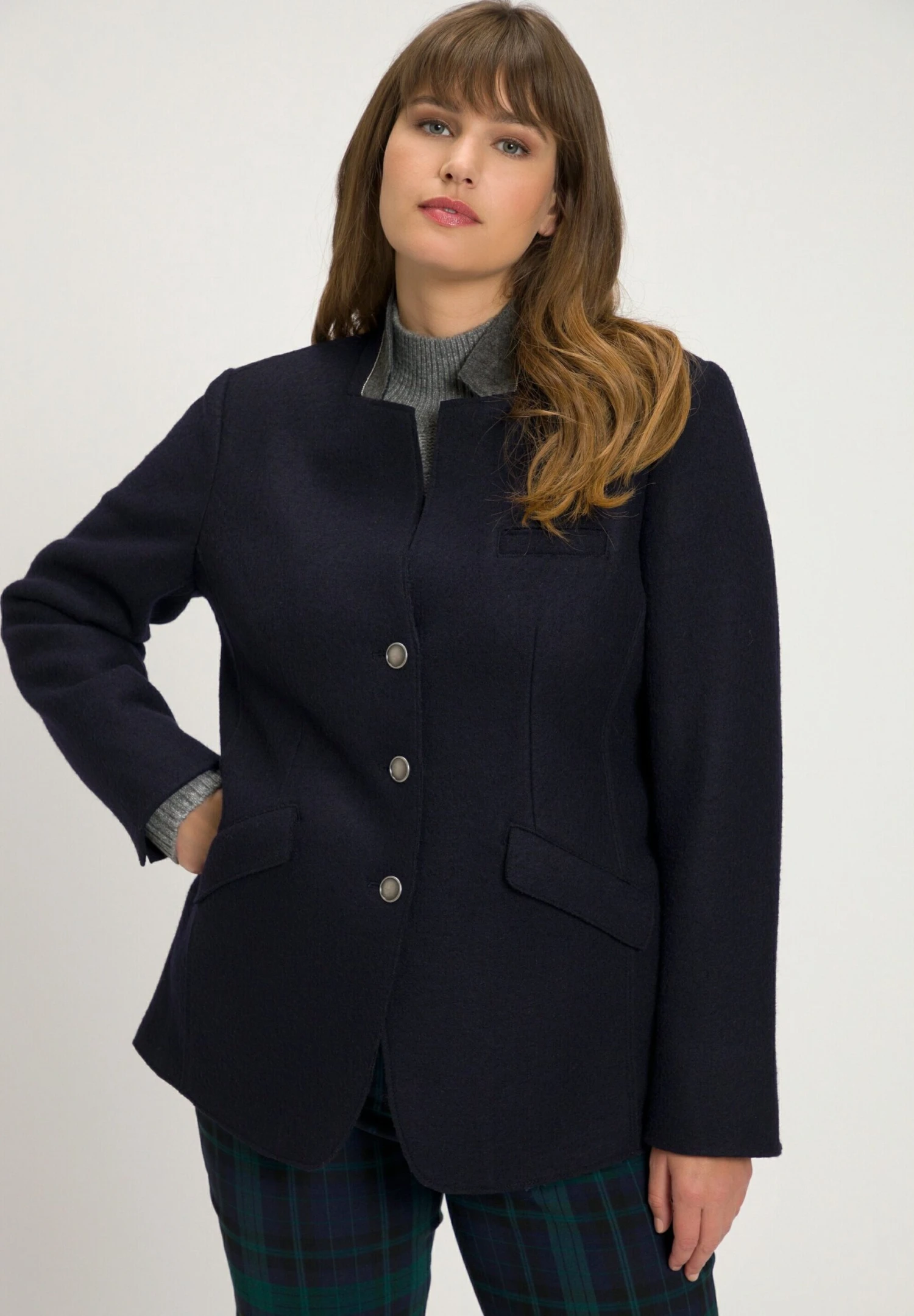 Ulla Popken Żakiet - Marine 3 Ulla Popken Żakiet - Marine