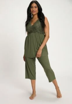 Ulla Popken Piżama - Lodengrün