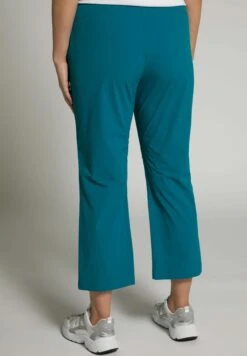 Ulla Popken FUNCTIONAL STRETCH CROP - Spodnie Materiałowe - Strong Teal -Lindex 71fd61645c1849be8fefb95c7a949e67
