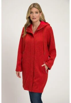 Ulla Popken Krótki Płaszcz - Rouge Carmin