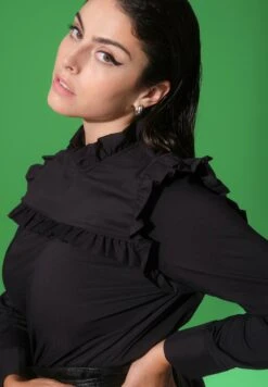 Ulla Popken Bluzka - Black -Lindex 729e0ccd9d3b46e8ab8242a41a5f6f5c