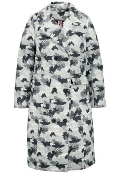 Ulla Popken Krótki Płaszcz - Stahlgrau -Lindex 73b9de819f234ff8a744b8d3c54e8643