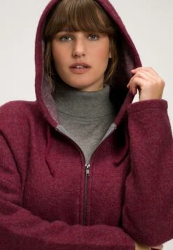 Ulla Popken Kardigan - Weinrot -Lindex 7549af89a15348ebb899bb349bf2360d