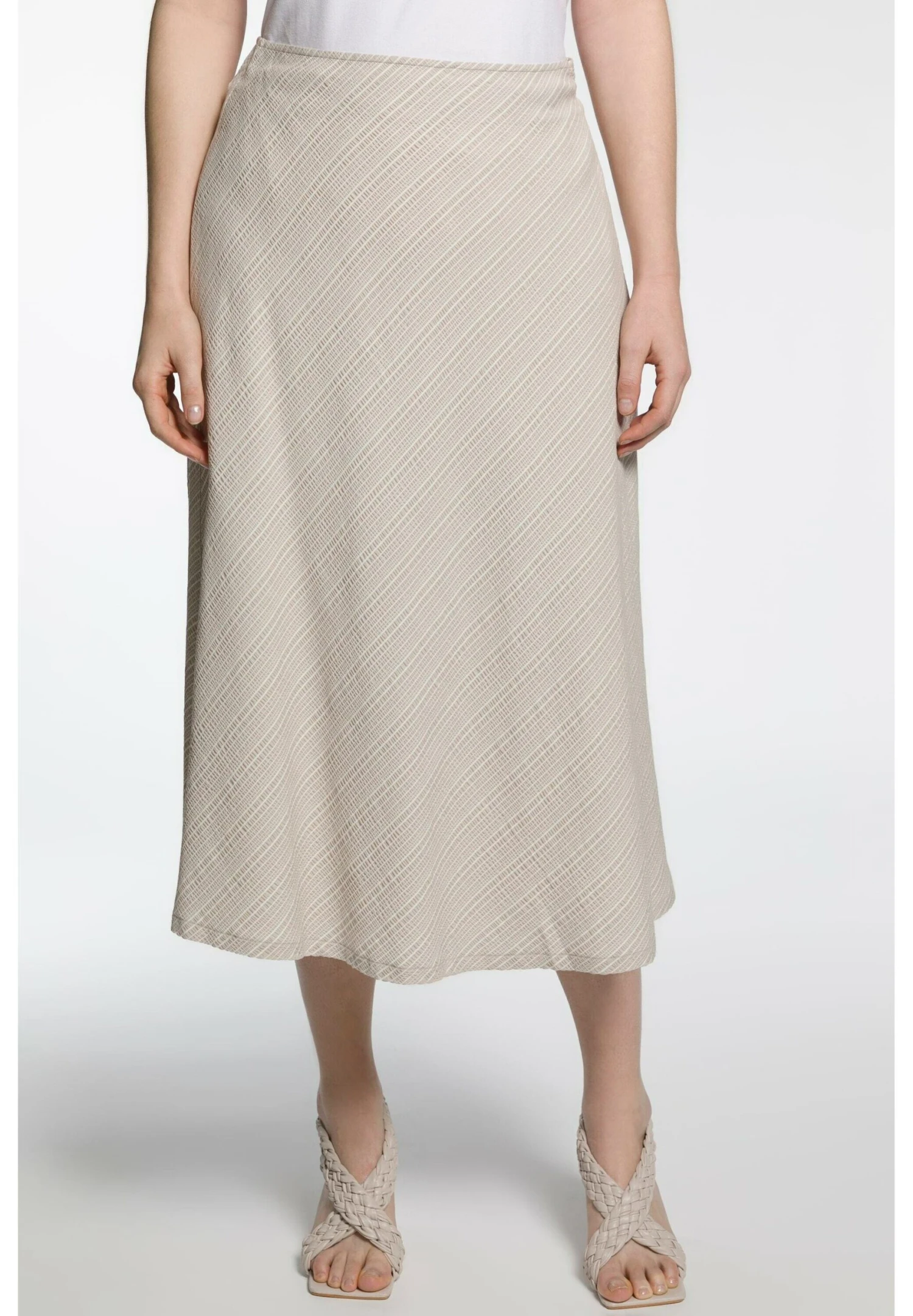 Ulla Popken Spódnica Trapezowa - Zand 3 Ulla Popken Spódnica Trapezowa - Zand