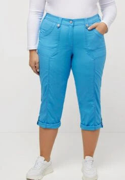 Ulla Popken Spodnie Materiałowe - Sky Blue