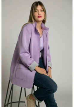 Ulla Popken Krótki Płaszcz - Lavande Clair -Lindex 765e6b5e0b59457a9da570b0fa9ab1ad